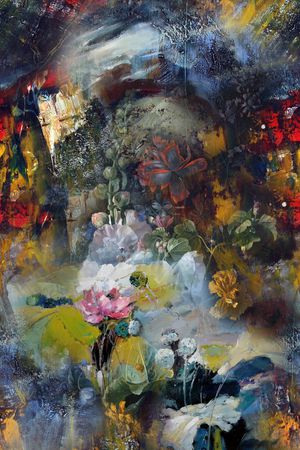 油画华亿平台印花华亿平台图片