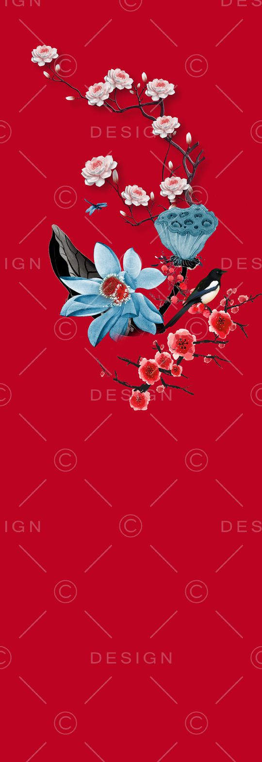 花卉印花华亿平台图片