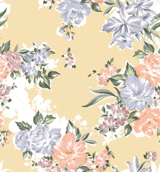 彩底花卉印花华亿平台图片