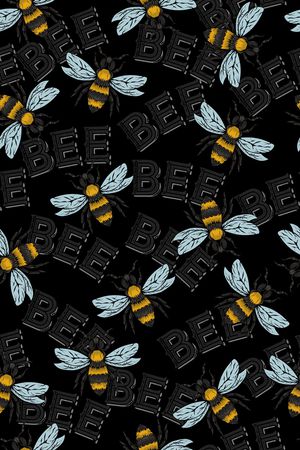 蜜蜂印花华亿平台图片