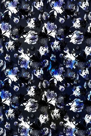 抽象花卉印花华亿平台图片