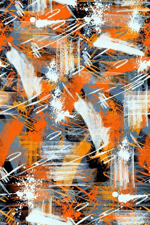 抽象男装印花华亿平台图片