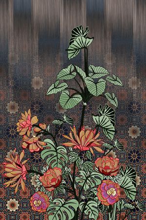 几何印花华亿平台图片