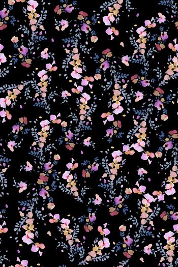 抽象花卉印花华亿平台图片