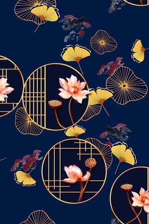 彩底花卉印花华亿平台图片