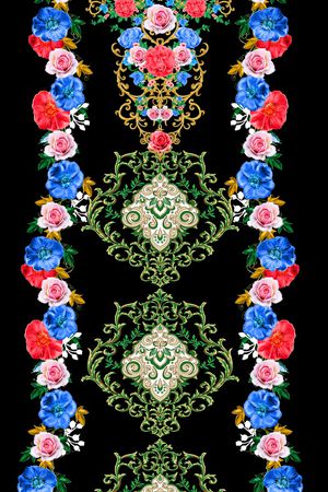 鲜花印花华亿平台图片