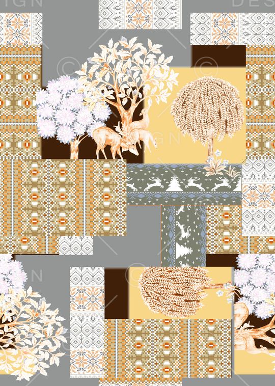 几何印花华亿平台图片