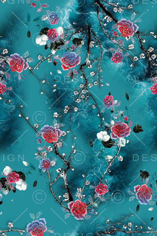 绿植树叶印花华亿平台图片