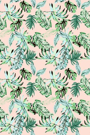 绿植树叶印花华亿平台图片