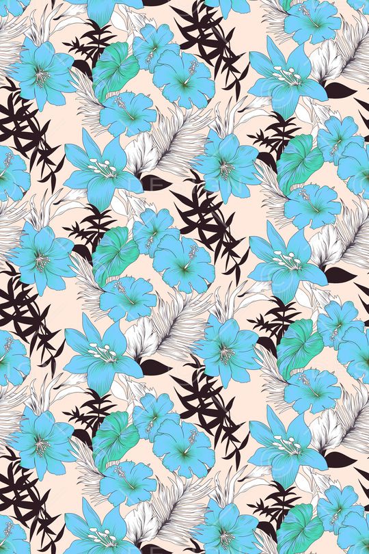 绿植树叶印花华亿平台图片