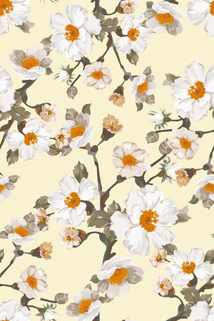 绿植树叶印花华亿平台图片