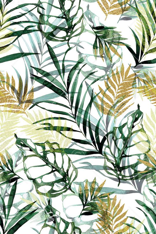 绿植树叶印花华亿平台图片