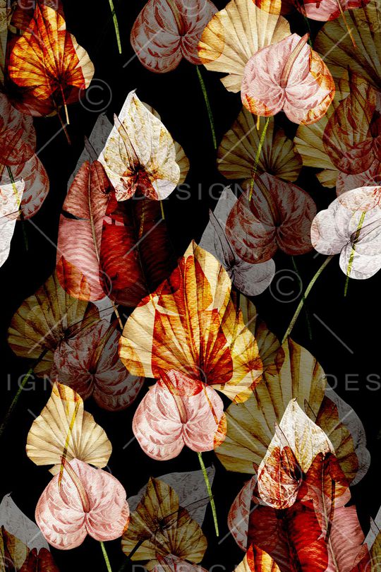 绿植树叶印花华亿平台图片