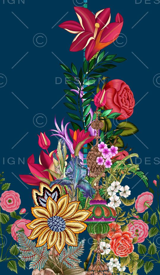 定位花印花华亿平台图片