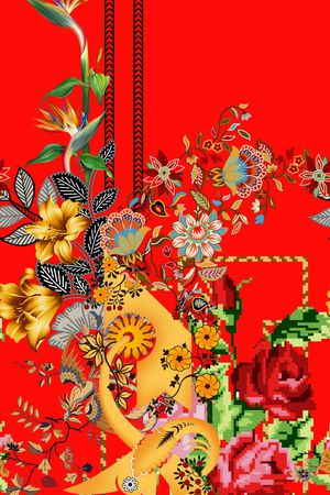 定位花印花华亿平台图片