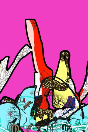 几何印花华亿平台图片