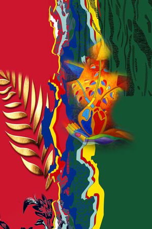 几何印花华亿平台图片