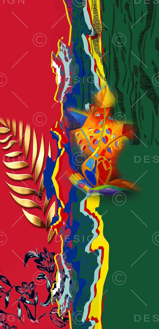 几何印花华亿平台图片