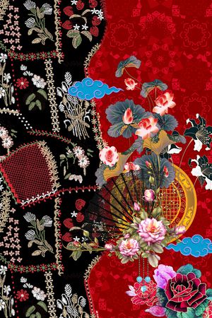 数码华亿平台印花华亿平台图片