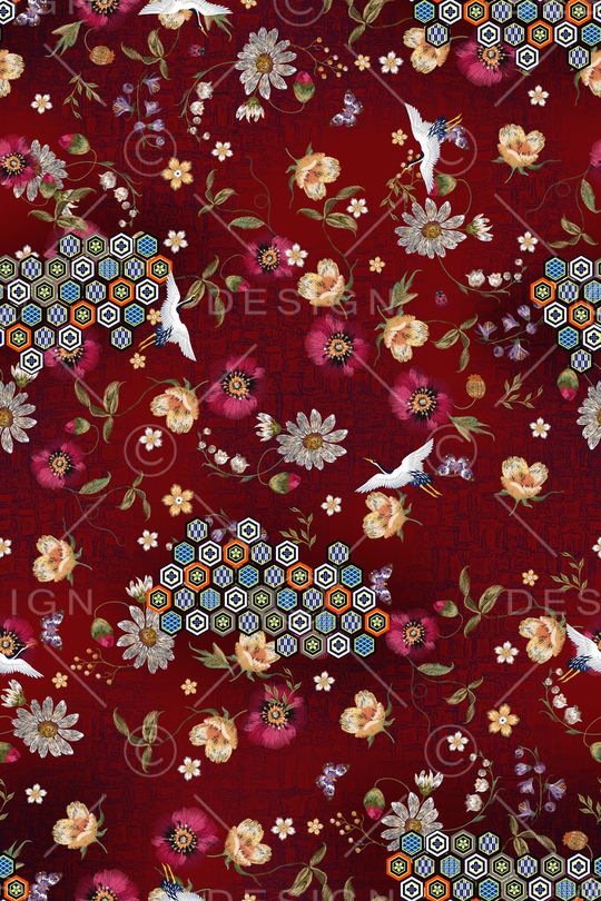 几何印花华亿平台图片