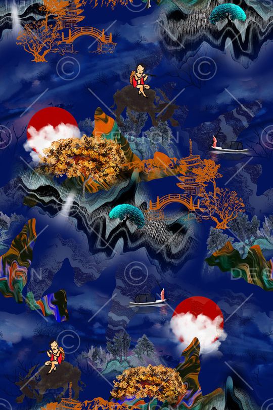 花卉印花华亿平台图片