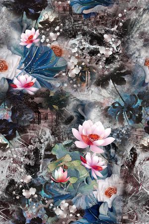 几何印花华亿平台图片