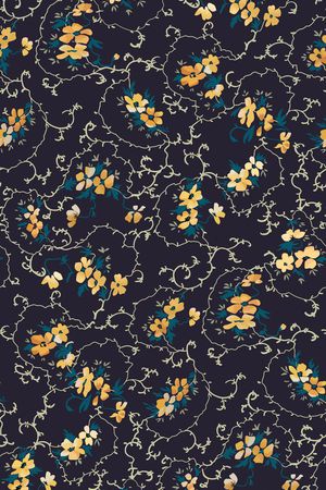 小碎花印花华亿平台图片