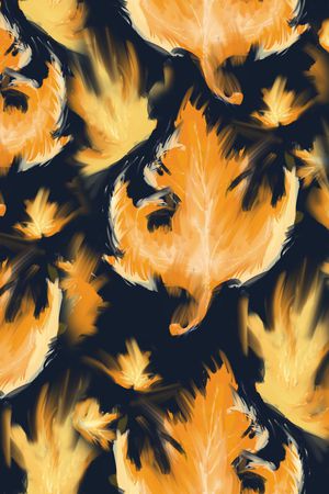 绿植树叶印花华亿平台图片