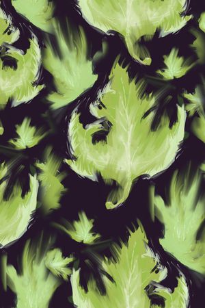 绿植树叶印花华亿平台图片