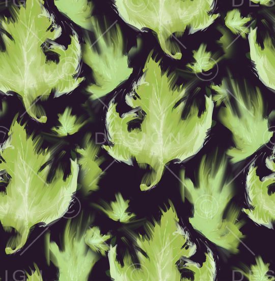 绿植树叶印花华亿平台图片