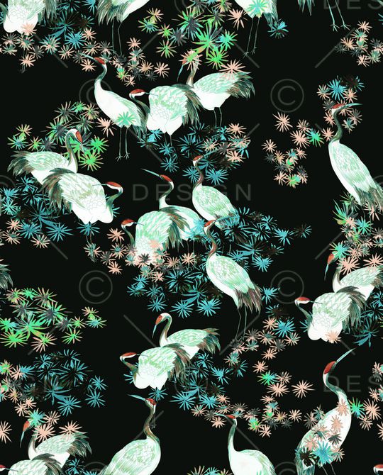 抽象花卉印花华亿平台图片