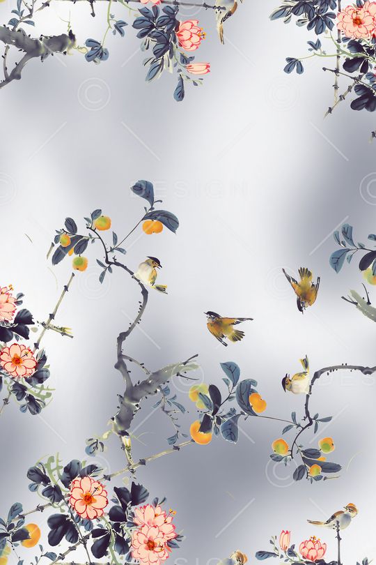 动物花卉印花华亿平台图片