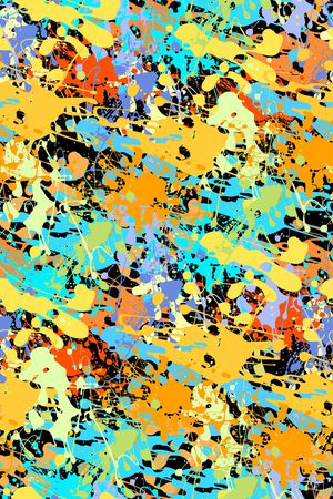 抽象男装印花华亿平台图片