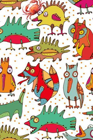 卡通动物印花华亿平台图片