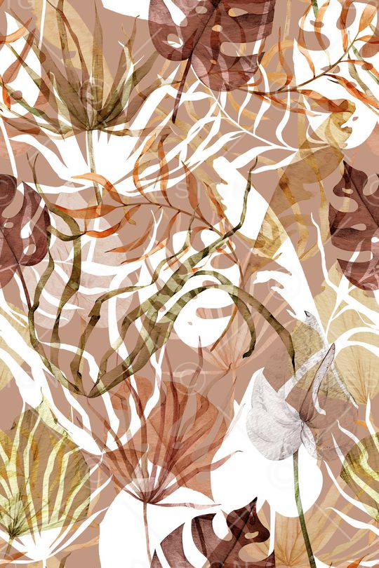 绿植树叶印花华亿平台图片