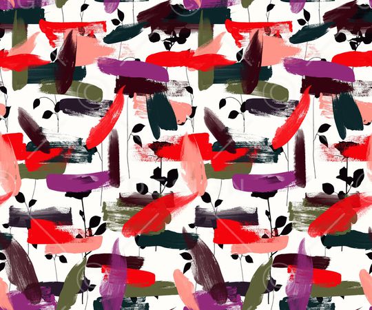 笔触印花华亿平台图片