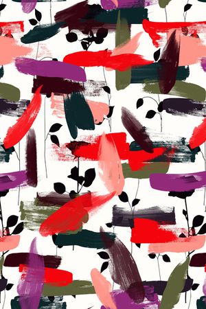 笔触印花华亿平台图片