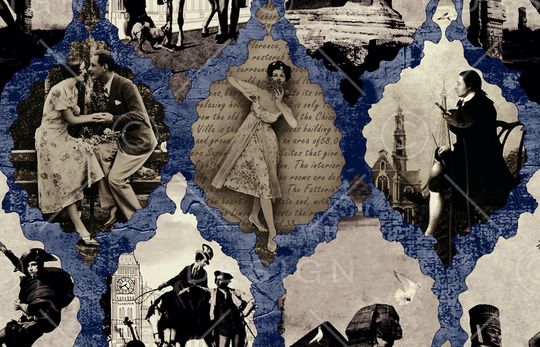 人物印花华亿平台图片