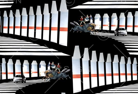 几何印花华亿平台图片