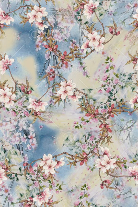 水墨风印花华亿平台图片