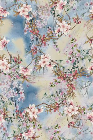 水墨风印花华亿平台图片