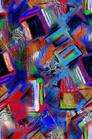 几何印花华亿平台图片