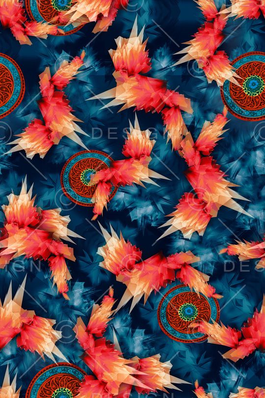 几何印花华亿平台图片