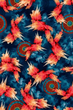 几何印花华亿平台图片