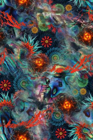 几何印花华亿平台图片