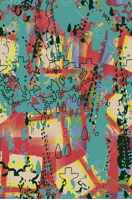 几何印花华亿平台图片