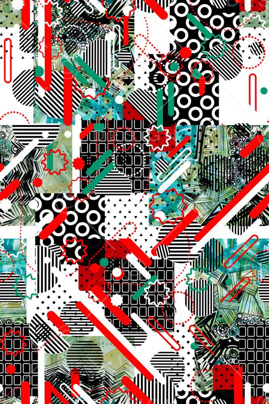 几何印花华亿平台图片