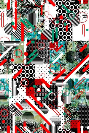 几何印花华亿平台图片