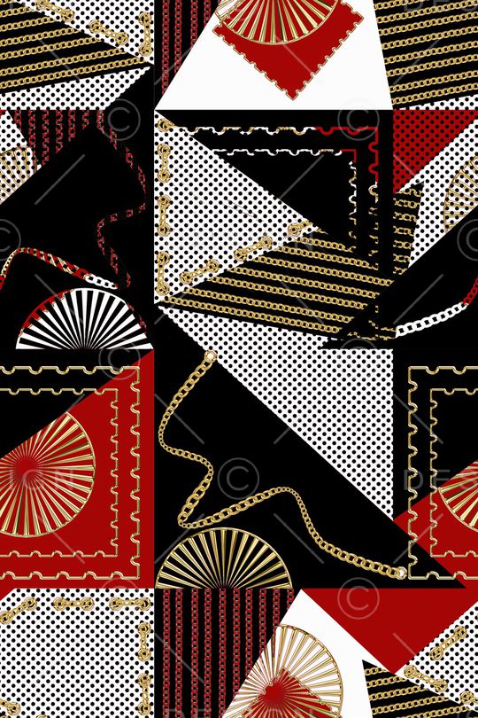 几何印花华亿平台图片