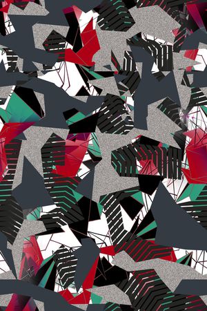 几何印花华亿平台图片